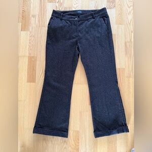 Ottod’Ame Wool Blend Trousers 8 Brown Speckled Straight Leg Pants Made in Italy